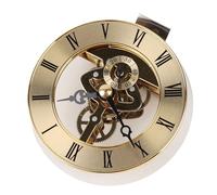 Insert D'horloge intégré en Métal pour Les Projets D'artisanat de Bureau, Tête D'horloge à Quartz de qualité avec Lentille Transparente et Chiffres Romains, Taille 86 Mm, Idéal pour Les