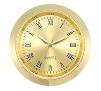 Insert d'horloge miniature sophistiqué avec chiffres romains 36 mm cadrans de montre ronds en métal de rechange pour projets d'artisanat Mouvement d'horloge miniature