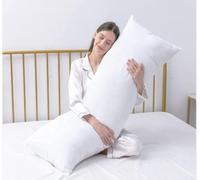 Insert d'oreiller pour Le Corps du dormeur sur Le côté du lit Moelleux avec taie d'oreiller Grise, Rembourrage en Fibres synthétiques Vierges 100% Pures, Forme d'insert d'oreiller décoratif