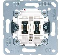 Insert double bouton-poussoir Jung 535U5 10A, 250V, 2 fermoirs, avec pinces...