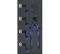 BGS technic Insert de servante d'atelier 1/3 : Kit de cintrage de tuyaux de freins avec colliers 4,75 + 6 mm Kraftmann Quantité:1