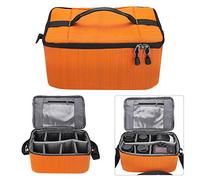 Insert du Sac de caméra à l'épreuve | Shock - Piste de boîtier de l'objectif DSLR Orange Absorbant | Partition détachable pour Les équipements de caméra/Accessoires de