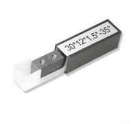 Insert en carbure massif 30 x 12 x 1,5 mm avec angle biseauté de 35° pour tour à bois, inserts de coupe carrés réversibles compatibles avec les outils de rabotage et de tournage du bois