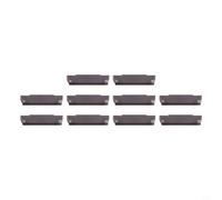 Insert en carbure pour outils de rainurage et de tournage de tour CNC, compatible avec les modèles MGMN150-G/MGMN200-G/MGMN300-M LF6018, lot de 10 pièces pour acier et teinture (MGMN200-G LF6018)