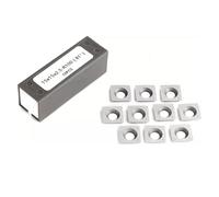 Insert en carbure pour R100 Radius, 15 mm x 15 mm x 2,5 mm, insert carré avec 4 bords indexables, pour tête de coupe Byrd Shelix