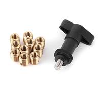 Insert en Laiton de Carénage Batwing, Kit de Réparation D'insert de Carénage de Moto Boulons en Laiton Vis avec Outil D'installation de Poignée en T pour Type Batwing