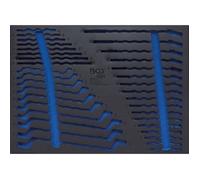 Insert en mousse - BGS - 4089 - Dimensions 567x408x32 mm - Acier chrome-vanadium - Bleu