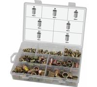 INSERT EN ZINC À TÊTE PLATE DE M3 À M12 - COFFRET DE 235 PCS - STILKER - 75780