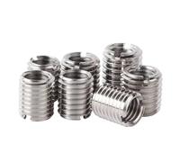 Insert fileté autotaraudeur M2 fendu intérieur extérieur paquet de 10 M2-M4 M2-M5 4-10mm longueur 4mm(M2-m4 (10pcs),Length 6mm)