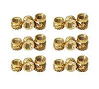 Insert fileté en laiton à sertir à chaud, Inserts filetés en laiton thermofusible à moletage for écrous sertir dans du plastique, 100 pièces, M1-M1,7(M1.4x2x2.3(100pcs))