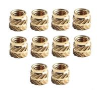 Insert fileté en laiton M2-M6 pour impression 3D - Inserts moletés résistants à la chaleur - Écrous à enfoncer Assortiment de réparation en plastique (M3 x 4 x 4,5 (IdxLxO))
