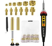 Insert Fileté Impression 3d, Kit D'insertion De Filetage, Wiecok Embouts à Souder Pour Inserts Taraudés, 130 Pièces Inserts Taraudés M2/M3/M4/M5/M6/M8, Pour Composants d'Impression 3D