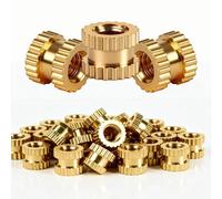 Insert fileté M3 en laiton, 150 pièces M3 x 4 x 5 mm, écrous à sertir filetés pour impression 3D, inserts thermiques à chaud ultrasoniques pour pièces en plastique, accessoires réparation