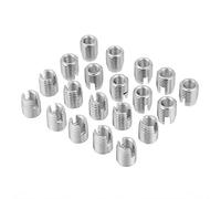 Insert Fileté M8x15mm Auto-taraudeuses Inserts En Acier Inoxydable Hélicoïdal SUS303 (20pcs)
