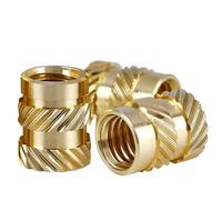 Insert fileté moleté en laiton, Écrous moletés en laiton thermodurcissables M3, plusieurs tailles, for impression 3D(M3x6x4.2 (50Pcs))