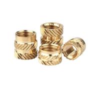 Insert fileté moleté en laiton, Écrous moletés en laiton thermofusibles type SL for imprimante 3D, plusieurs tailles, paquet de 460(Length 9.5mm 10pcs,M3(OD 5mm))