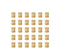 Insert fileté moleté en laiton, Kit d'écrous moletés en laiton thermofusibles M2-M6 for impression 3D(Style B(30Pcs),M2x4x3)