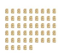 Insert fileté moleté en laiton, Kit d'écrous moletés en laiton thermofusibles M2-M6 for impression 3D(Style A(50Pcs),M2.5x4x3.5)
