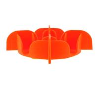 Insert gamelle Anti-glouton en Silicone Orange pour Chien | À succion forte pour une fixation stable, matière souple et sûre, ralentit l’alimentation, aide la digestion