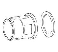 Insert Grünbeck avec clapet anti-retour 1" 101644e et joint plat pour BOXER