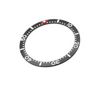 Insert lunette en céramique tournante compatible avec les montres Seiko SKX, SRPD 38 mm Vert Hulk, noir, noir noir noir bay, bleu nuit mod sous remplacement Diver + 3 m sticker, Noir Black Bay, 38MM