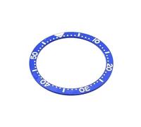 Insert lunette en céramique tournante compatible avec les montres Seiko SKX, SRPD 38 mm Vert Hulk, noir, noir noir noir bay, bleu nuit mod sous remplacement Diver + 3 m sticker, bleu, 38MM