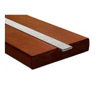 Insert minéral résine et granulats de marbre sur profil aluminium - 3m x 24mm - gris WATTELEZ