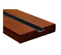 Insert minéral résine et granulats de marbre sur profil aluminium - 3m x 33mm - noir WATTELEZ