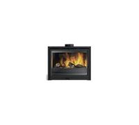 insert modane 85 peint anthracite foyer à bois habillage fonte bûches 70 cm