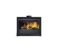 Godin Modane 75-V Turbo Intégré Bois de chauffage, Briquettes de bois Noir