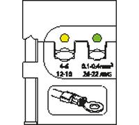 Insert modulaire pour cosses isolées 0,1-0,4/4-6