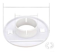 Insert mural en polypropylène de type fendu pour trous d'aération AC de 34 mm à 170 mm Fournit une finition propre pour les ouvertures de tuyaux (F)