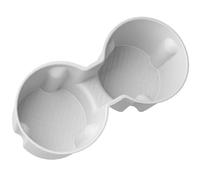 Insert Porte Gobelet Compatible avec Tesla pour Model 3 + pour Highland 2025, Porte-gobelet d'eau De Contrôle Central, Limiteur De Tasse d'eau Arrière(Blanc,Front)