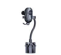 Insert Porte Gobelet Supports De Téléphone pour Votre Voiture, Support De Verre Universel 2 en 1, Base Réglable avec Support De Téléphone, Bras Long avec Rotation À 360 °(A)