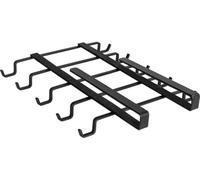 Insert pour armoire, crochets pour gobelets, 8 crochets, noir, WENKO