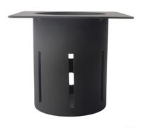 Insert pour brasero en acier robuste 12,8 cm noir pour usage intensif | Fer laminé à froid, soudure robuste, résistance à la chaleur, taille de 12,8 cm, convient aux barbecues à granulés