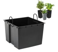 Insert Pour Les Pots De Fleurs De Remplacement Pour Pot De Fleurs Noir 29x28 Cm 20l Pour Les Pots De Fleurs Lamela Multicolore