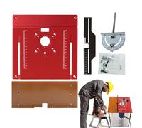 Insert pour Table de Défonceuse | d'Aluminium Portable - Modèle de d'Insertion pour Table de Routeur - Pour Débutants Passionnés Professionnels Découpe Ébavurage Fraisage