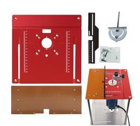 Insert pour Table de Défonceuse - Outil De Menuiserie En D'Aluminium - d'Insertion pour Table de Défonceuse en Aluminium de Précision | Pour Débutants Passionnés Professionnels Découpe Ébavurage Frais