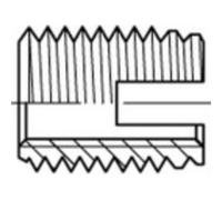 Insert taraudé Alstertaler Schrauben & Präzisionsteile 159833 25 pc(s) M6 14 mm N/A