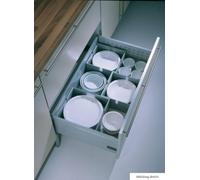 Insert Tiroir Cuisio Flex, Accessoires de Placard, 2er Set Blanc Translucide,