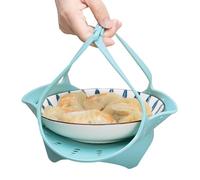 Insert vapeur de cuisine - Panier vapeur flexible en silicone, outil de cuisson résistant à la chaleur | Panier alimentaire pour légumes, boulettes, fruits de mer, riz, casserole instantanée