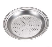 Insert vapeur en acier inoxydable pour wok 30 32 34 cm, panier vapeur épais avec répartition uniforme de la chaleur, sans couture et, idéal pour cuire à la vapeur des légumes et du poisson, passe au