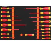 Insert VDE avec tournevis TX/ à six pans creux 18 pcs.