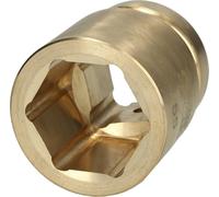 Inserto de llave de vaso de 1.1/2" BRONZEplus, 6 cantos, 90 mm