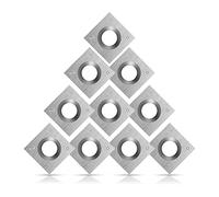 Inserts 15 x 15 x 2,5 mm - Bords coupants à 50 degrés - Outil de tournage du bois pour le traitement des inserts en bois et des couteaux