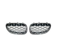Inserts Calandre Avant Pour BMW E60 E61 550i Pour M5 2004-2009 Grilles Pare-chocs Avant Grilles Style Météore 1Paire Grille De Course Voiture Rein En Diamant