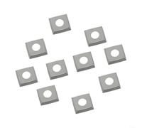 Inserts carrés en carbure avec 10 pièces 15 x 15 x 2,5 mm R150 bords longue durée de vie pour tournage du bois, burins, bricolage, artisans, ateliers