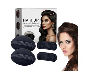 Inserts de base pour cheveux volume, bases de cheveux du volume éponge, 4 x Sponge Styling Insérer des cheveux | 4 paquets invisibles pour les petits pour outils tressés pour les fêtes