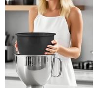 Inserts de bol en silicone pour robots culinaires offrant une résistance à l'usure et un ajustement sûr pour améliorer la préparation des repas et simplifier le processus de nettoyage (3 bols en